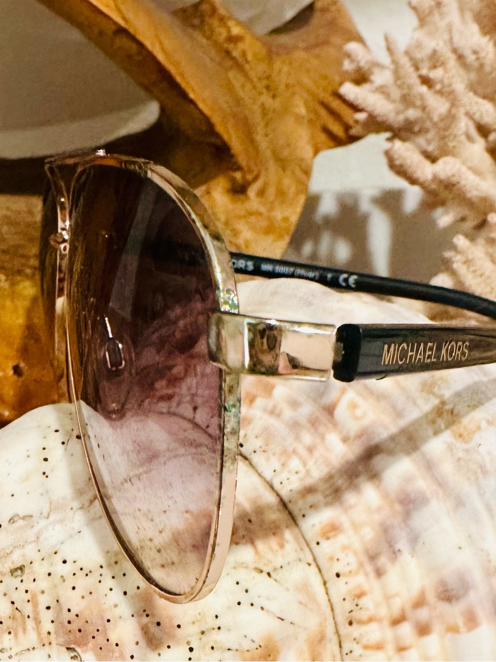 Michael Kors Assorted Aviator Sunglasses – Blue and Brown Lenses - Picture 4 of 5